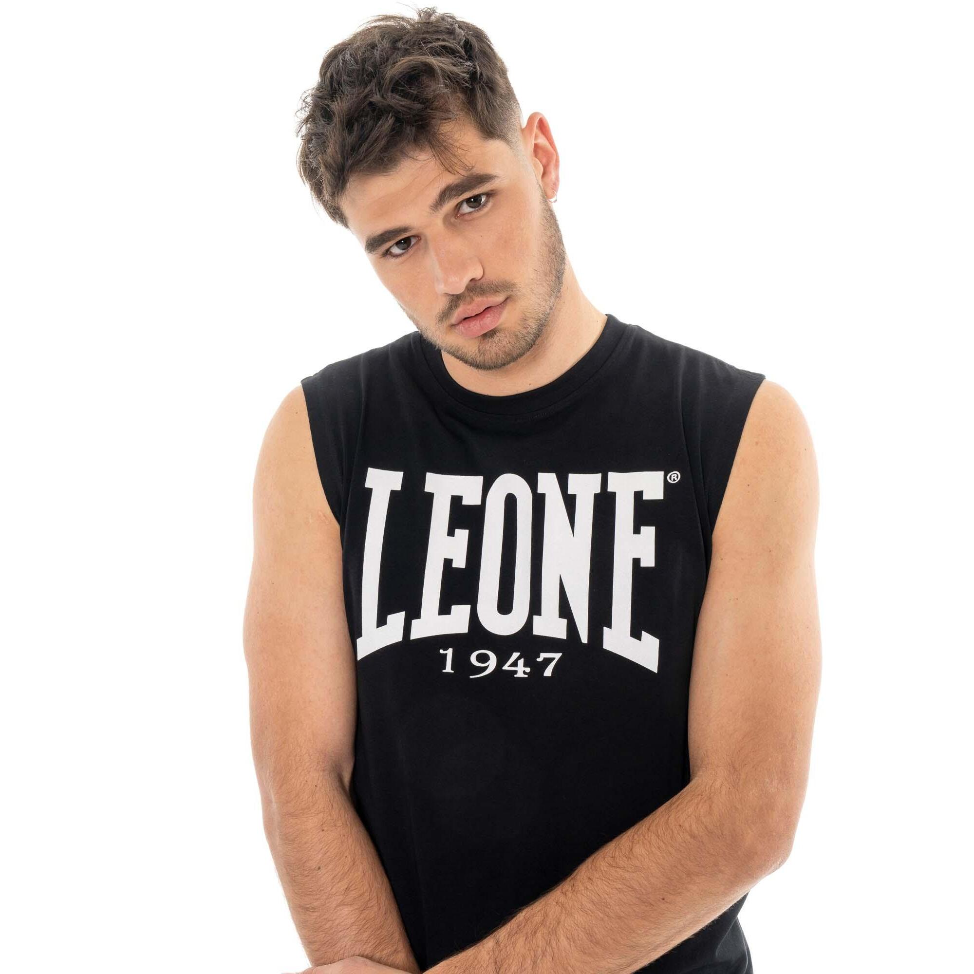Maglietta da uomo senza maniche con logo grande