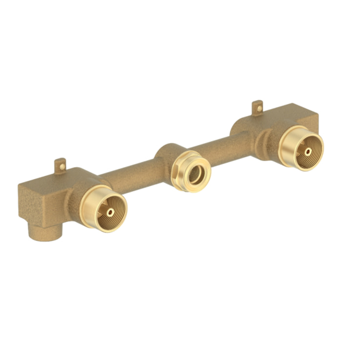 Corps encastré pour mélangeur lavabo mural Grands Boulevards 3 trous