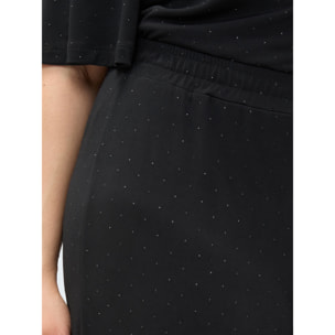 Fiorella Rubino - Pantalones de punto con destellos luminosos - Negro