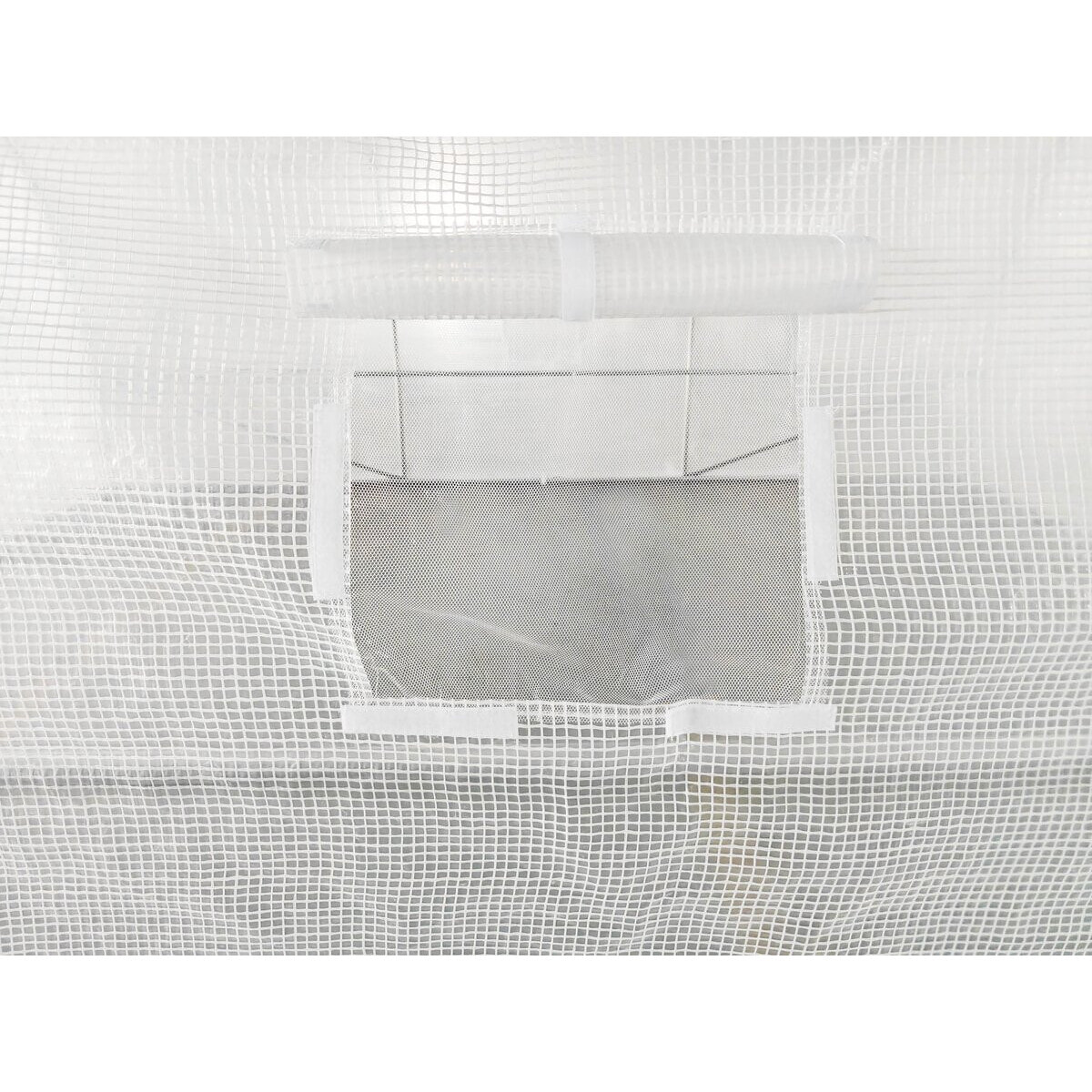 Serre tunelle de jardin avec porte 4 x 3 m "Mimosa" - 12 m² - 180g - Blanc