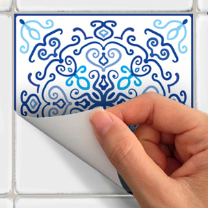 Stickers muraux - Sticker Mural Carrelage adhésif Cuisine Salle de Bain - 24 STICKERS CARRELAGES BOHÈME MAYA