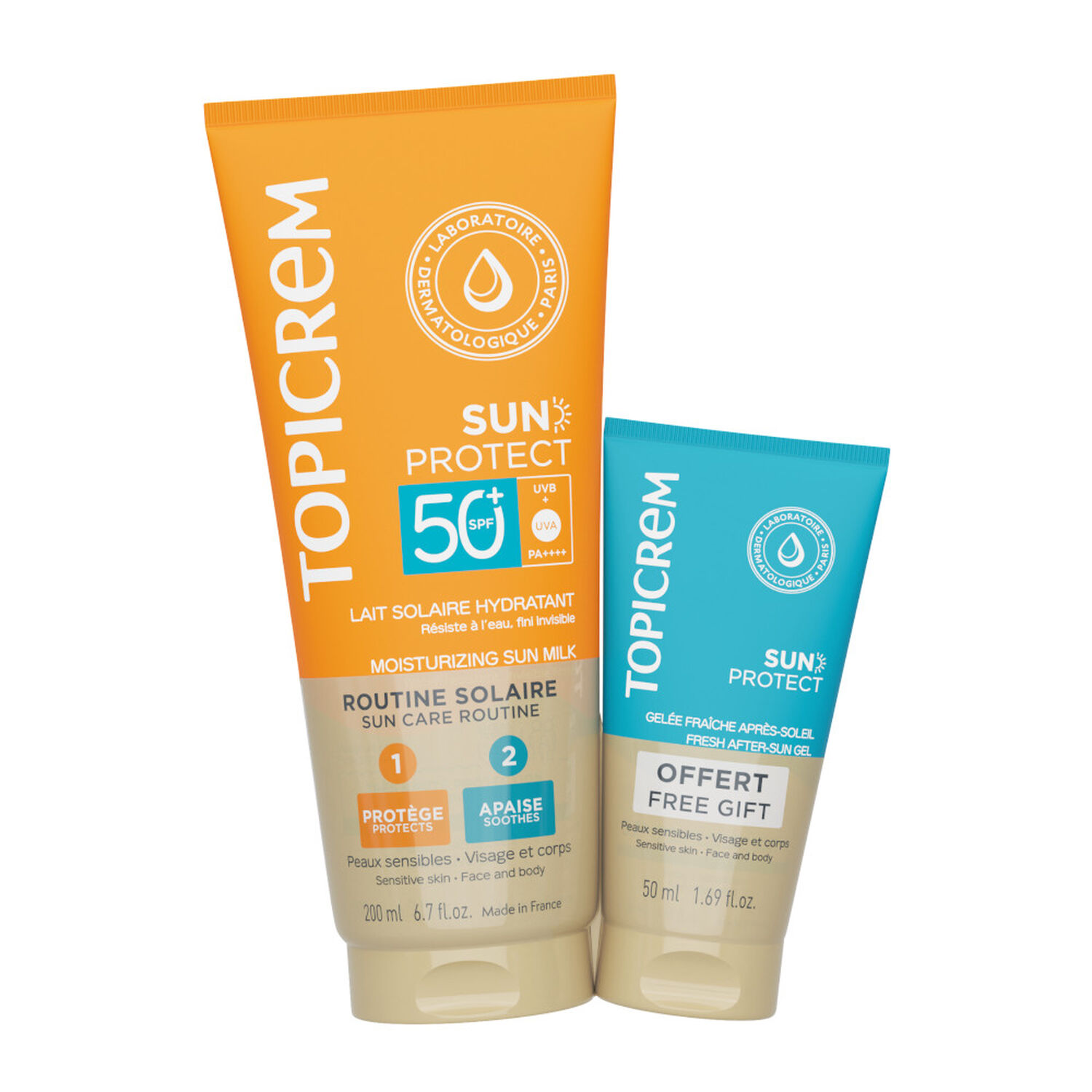 Sun Protect SPF50+ - Duo Lait Solaire 200ml + Gelée Après-Soleil 50ml