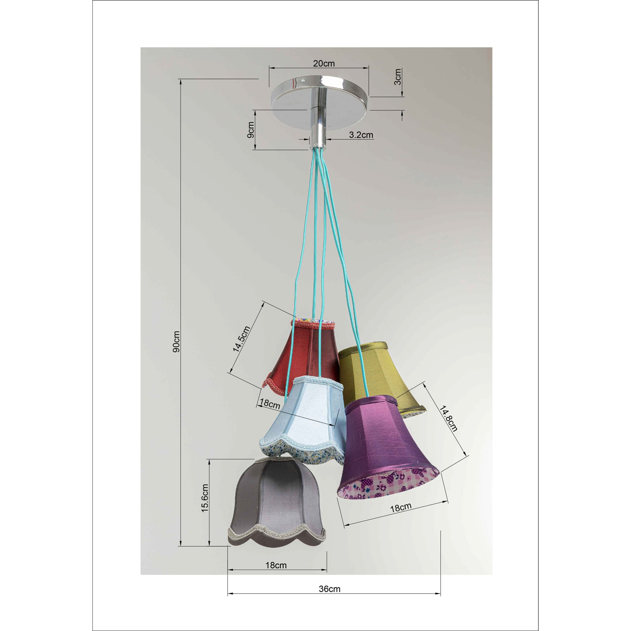 Suspension Saloon Flowers 5 Kare Design