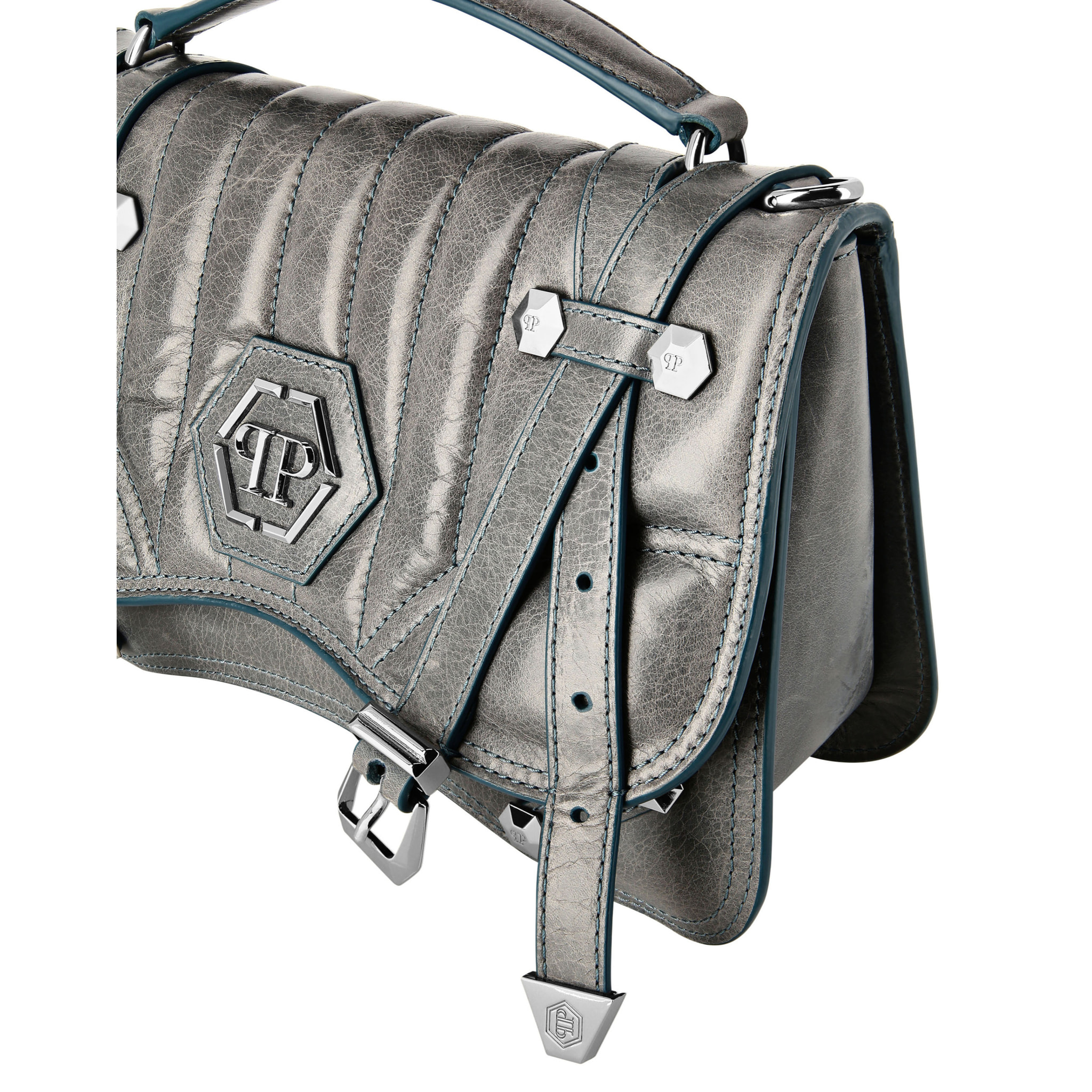 PHILIPP PLEIN Bolsa de asas HEXAGON
