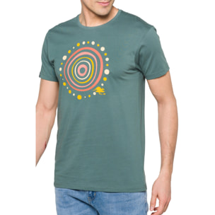 T-shirt in cotone 150 gr Aboriginal Hot Buttered Verde Matcha