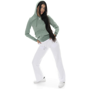 Pantalón palazzo de mujer sin forro polar Leone Basic