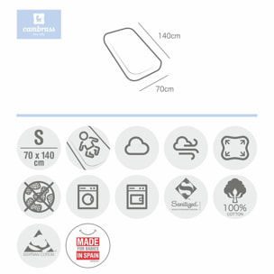 Cambrass Sabana Bajera Ajust. (Cuna 70) Liso E