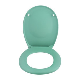 Abattant wc Thermo dur avec frein de chute NEELA Vert mat - Charnières ABS Chromé Spirella