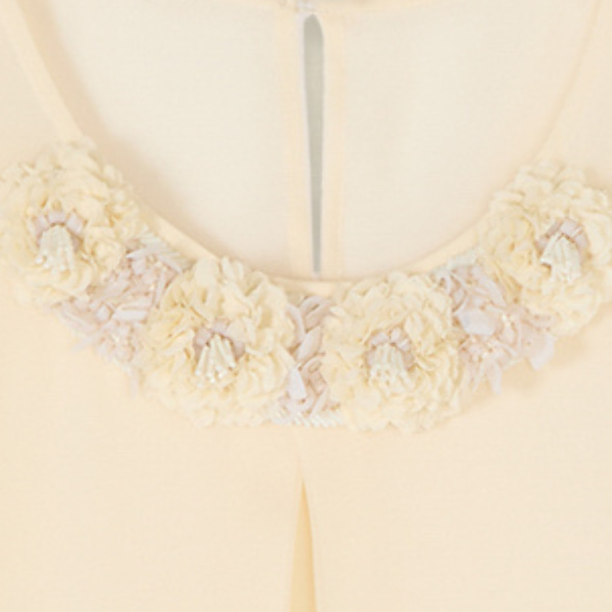 Oltre - Top in seta/viscosa con applicazioni - Bianco