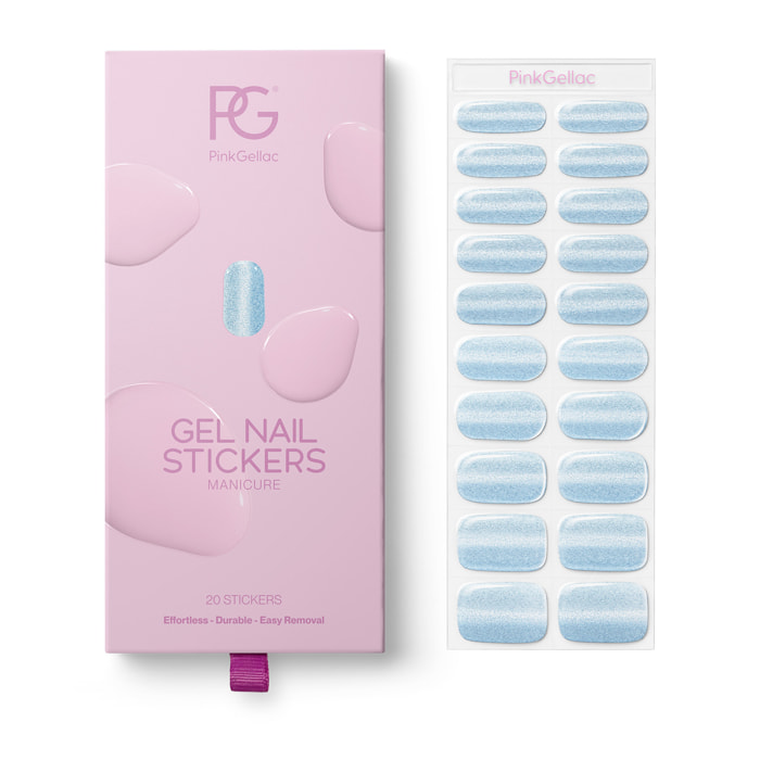 Stickers gel - 0026 Cat Eye Misty Blue