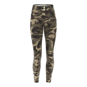 Pantaloni push up WR.UP® 7/8 superskinny stampa camouflage