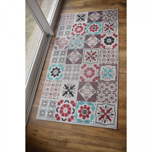 Tapis de cuisine motif carreaux de ciment GANA