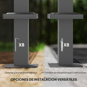 Pérgola con Techo Retráctil Pérgola de 3x3 m Cenador de Pared o Independiente con Cierre Magnético Protección UV30+ Pabellón para Jardín Patio Terraza Exterior Gris