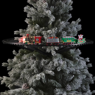 Train de Noël lumineux pour sapin 23 pièces musical 1 LED