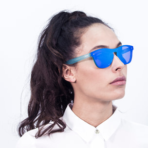 Gafas de sol OCEAN SOCOA - Transparente azul cielo mate / Plana revo azul cielo