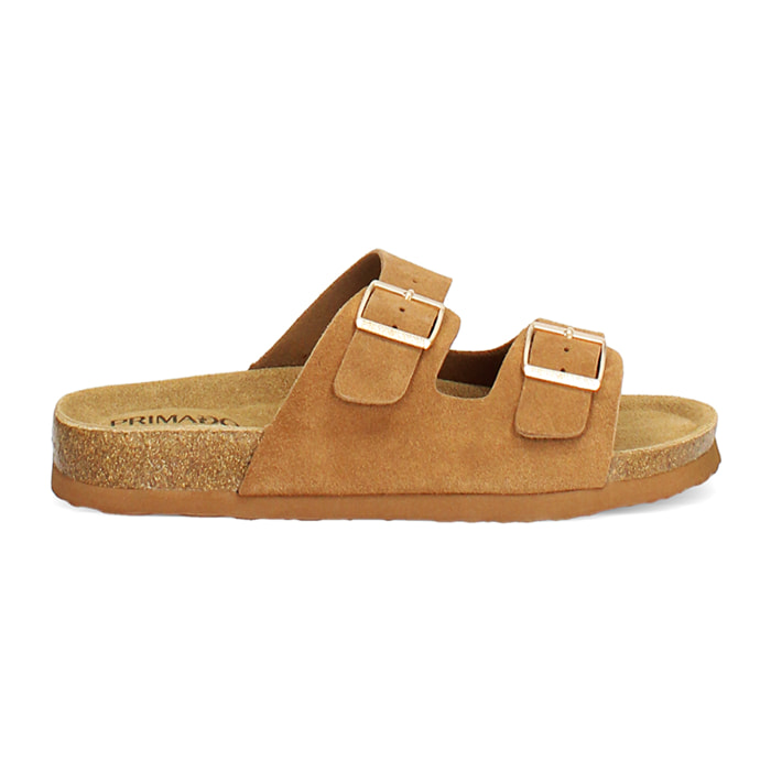 Fussbett donna cognac in camoscio