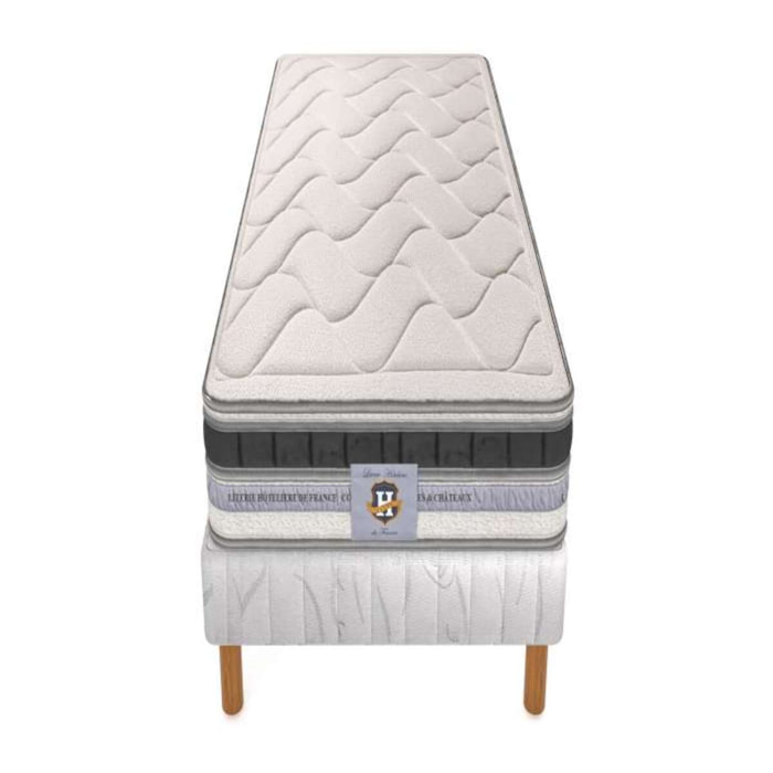 Ensemble Cheverny - matelas 1 place + 1 sommier
