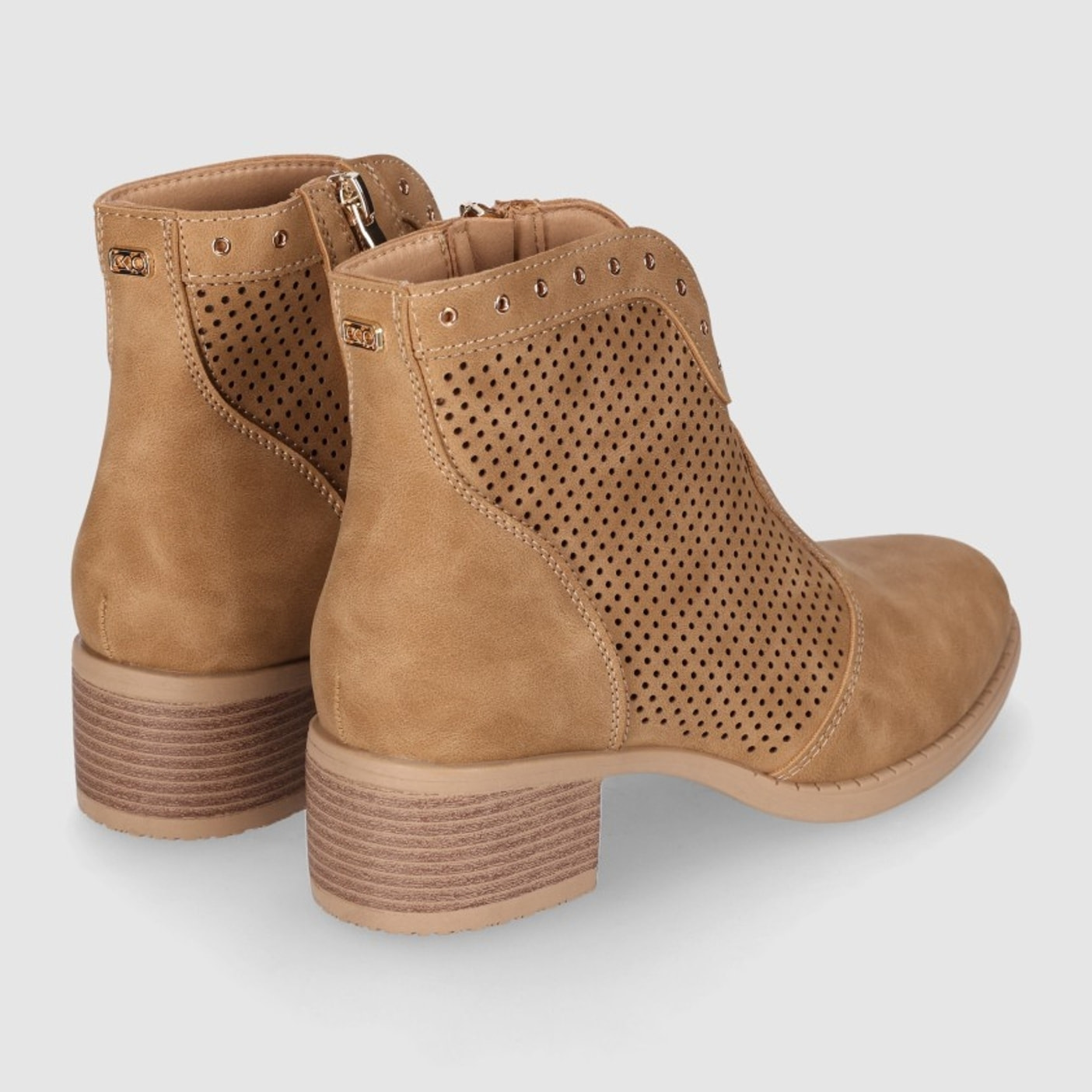 Botines de Piel Sintética - Cuero - Tacón: 5 cm
