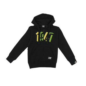 Sudaderas con capucha para niños con cremallera completa y logotipo básico.
