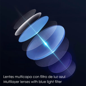 Occhiali intelligenti A03-316C1, controllo delle chiamate bluetooth, assistente vocale, traduzione AI.