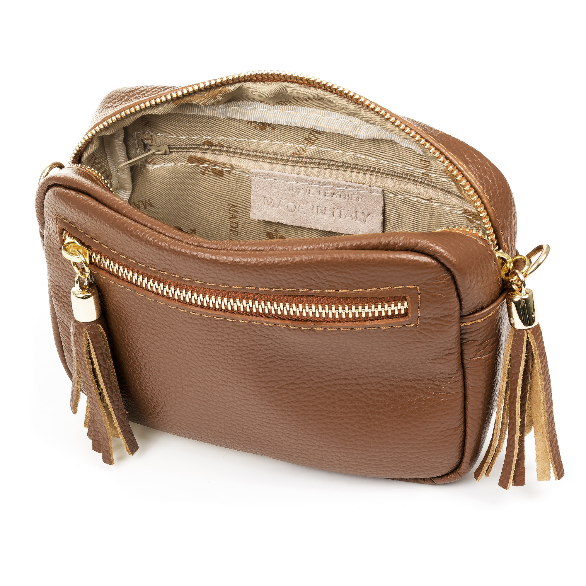 Delfina Borsa a tracolla Donna.Pelle autentica Dollaro