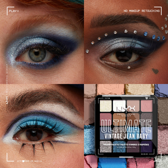 NYX Professional Makeup ULTIMATE SHADOW PALETTE Palette fards à paupières Vintage Jean Baby