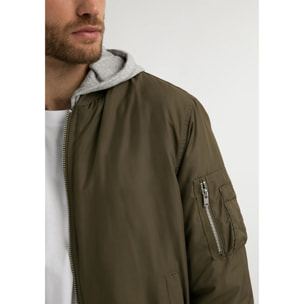 Cazadora Bomber Logo en Khaki D.Franklin