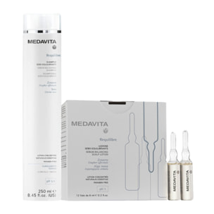 MEDAVITA Kit Requilibre Shampoo 250ml + Lozione fiale 12x6ml