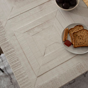 Table à manger Cuzco -bois massif d'araucaria-couleur blanc  wild 186 x 76 x 100 cm