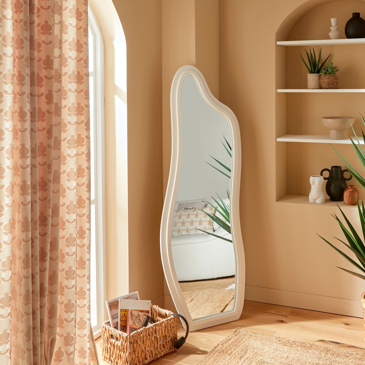 Miroir "Emily" blanc 160x58cm