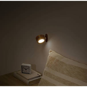 Lampe LED amovible à batterie marron