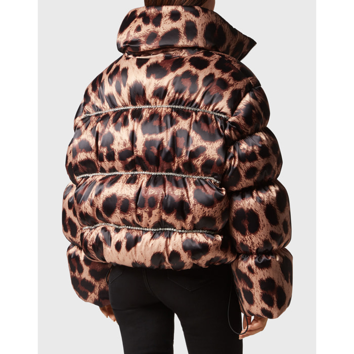 PHILIPP PLEIN Down Jacket LEOPARD