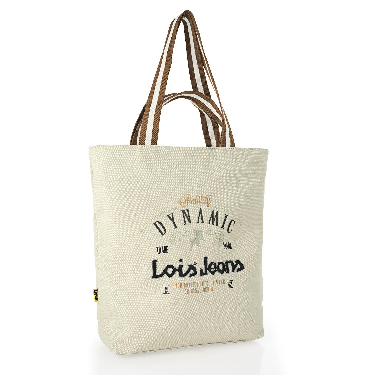 Bolso Shopper-Tote Lois Dynamic Beige