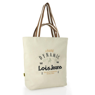 Bolso Shopper-Tote Lois Dynamic Beige