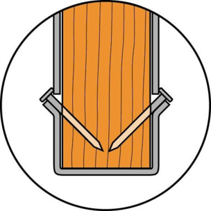 Pointes annelées électrozinguées SIMPSON - Ø4x50 mm - Boîte 1500 pièces - CNA4,0X50-HV