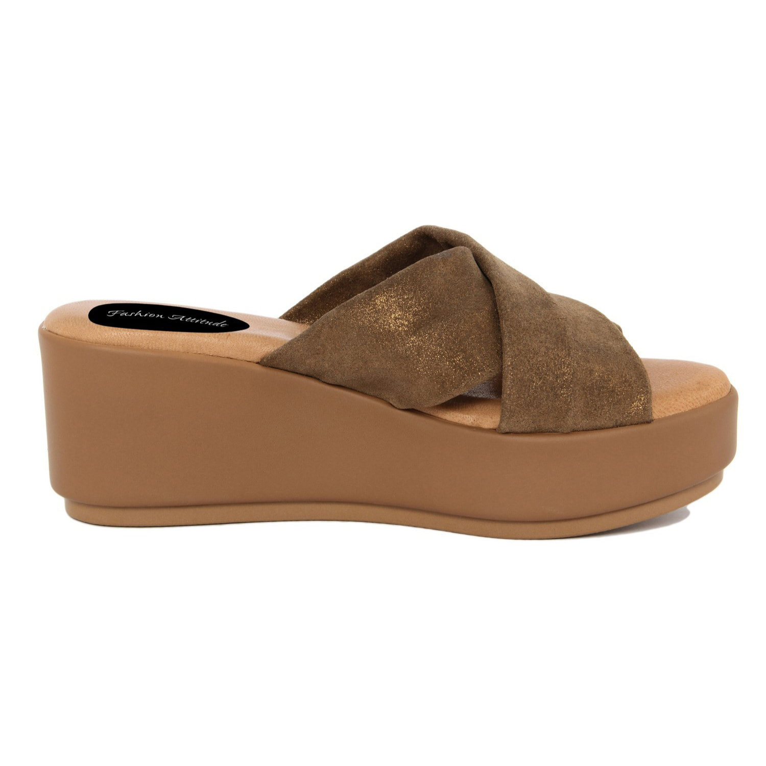 SANDALO IN PELLE MADE IN ITALY FASHION ATTITUDE COLORE COLORE Dorato