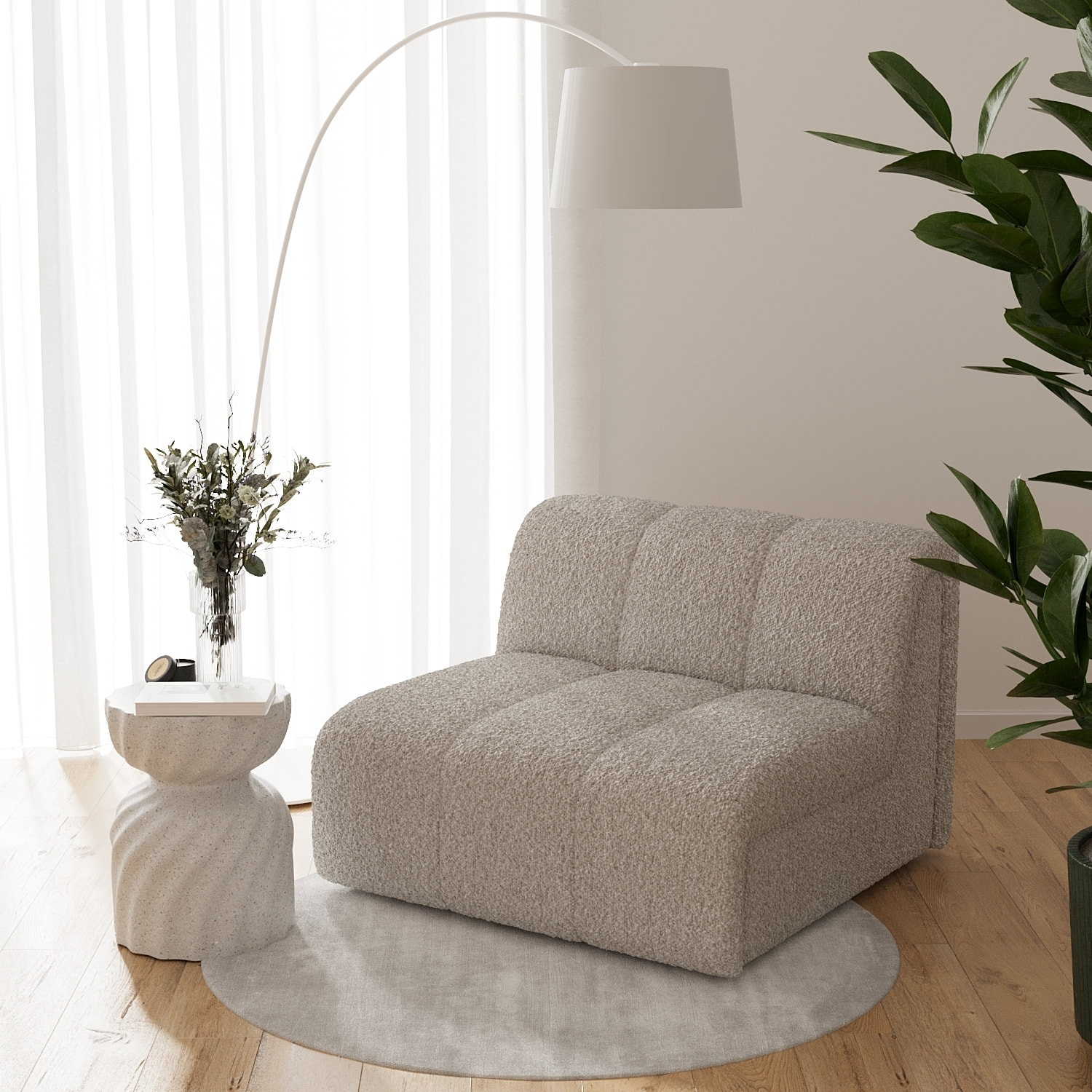 Lavande – Table d’appoint élégante en magnésie noire