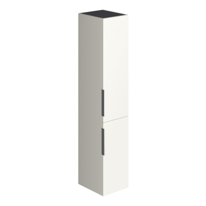 Colonne de salle de bain BURGBAD Olena 2 portes blanc brillant