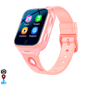 Smartwatch K9 4G GPS. Localizzazione speciale per bambini, con telecamera, recinzioni virtuali, ascolto remoto, chiamate SOS e videochiamata.