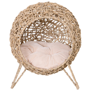 Cueva para Gatos de Algodón 52x58 cm Madera Natural