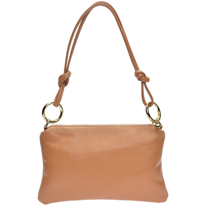Borsa a tracolla Anna Luchini Cammello