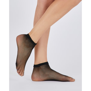 CALZINO FASHION RETE CON RETINA ELASTICIZZATA