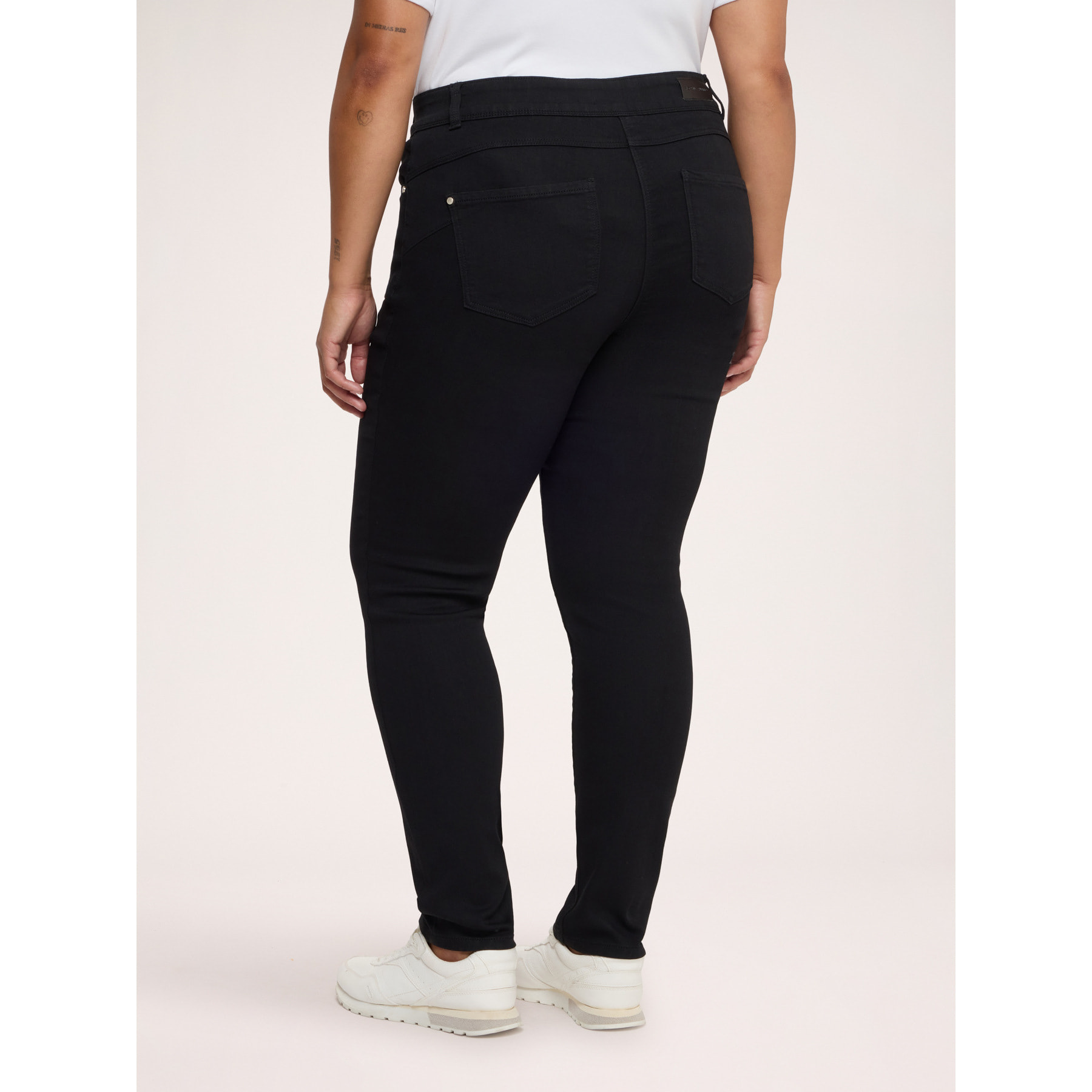 Fiorella Rubino - Jeans Skinny con doppio bottone - Nero