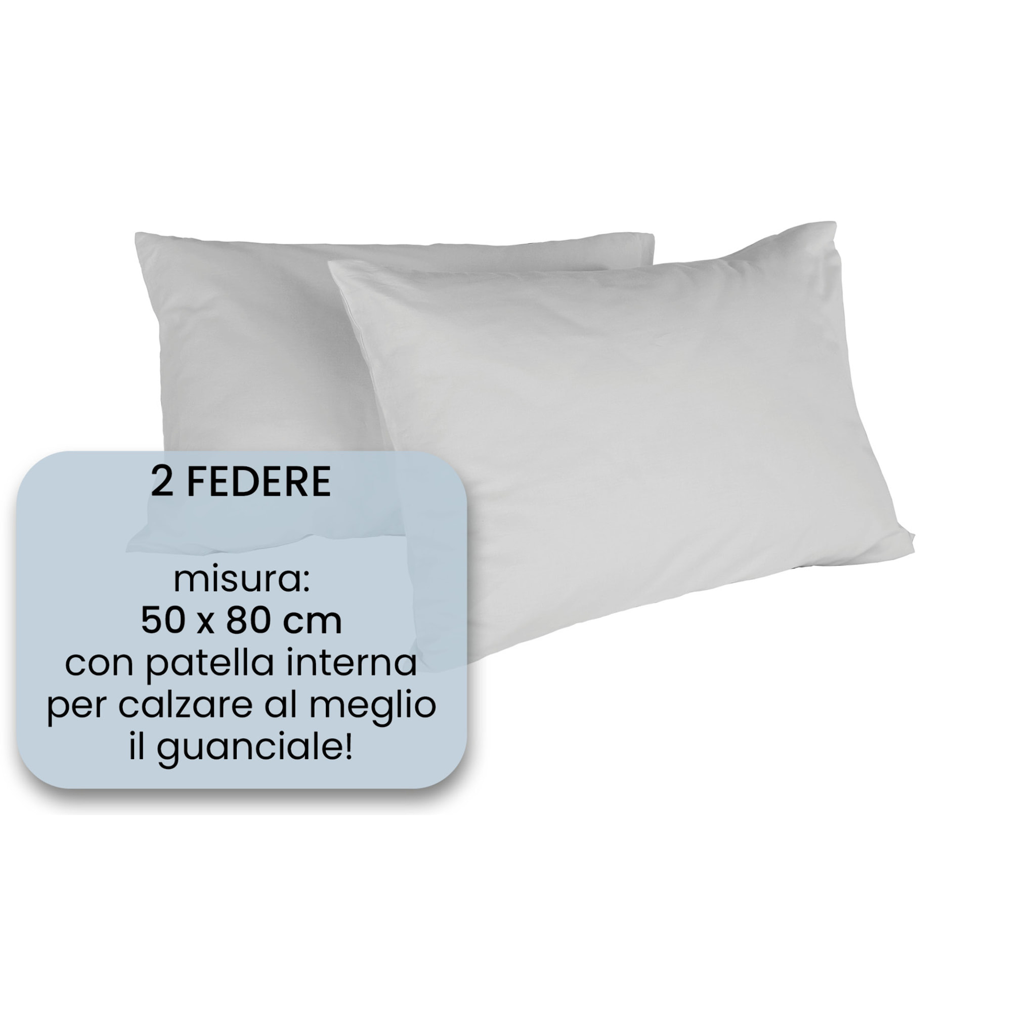 COPPIA FEDERE MAX COLOR, 100% Cotone, Made in Italy - GRIGIO CHIARO