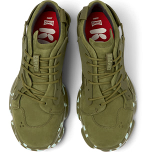 Zapatillas - CAMPER Karst - Verde - Cuero Nubuck