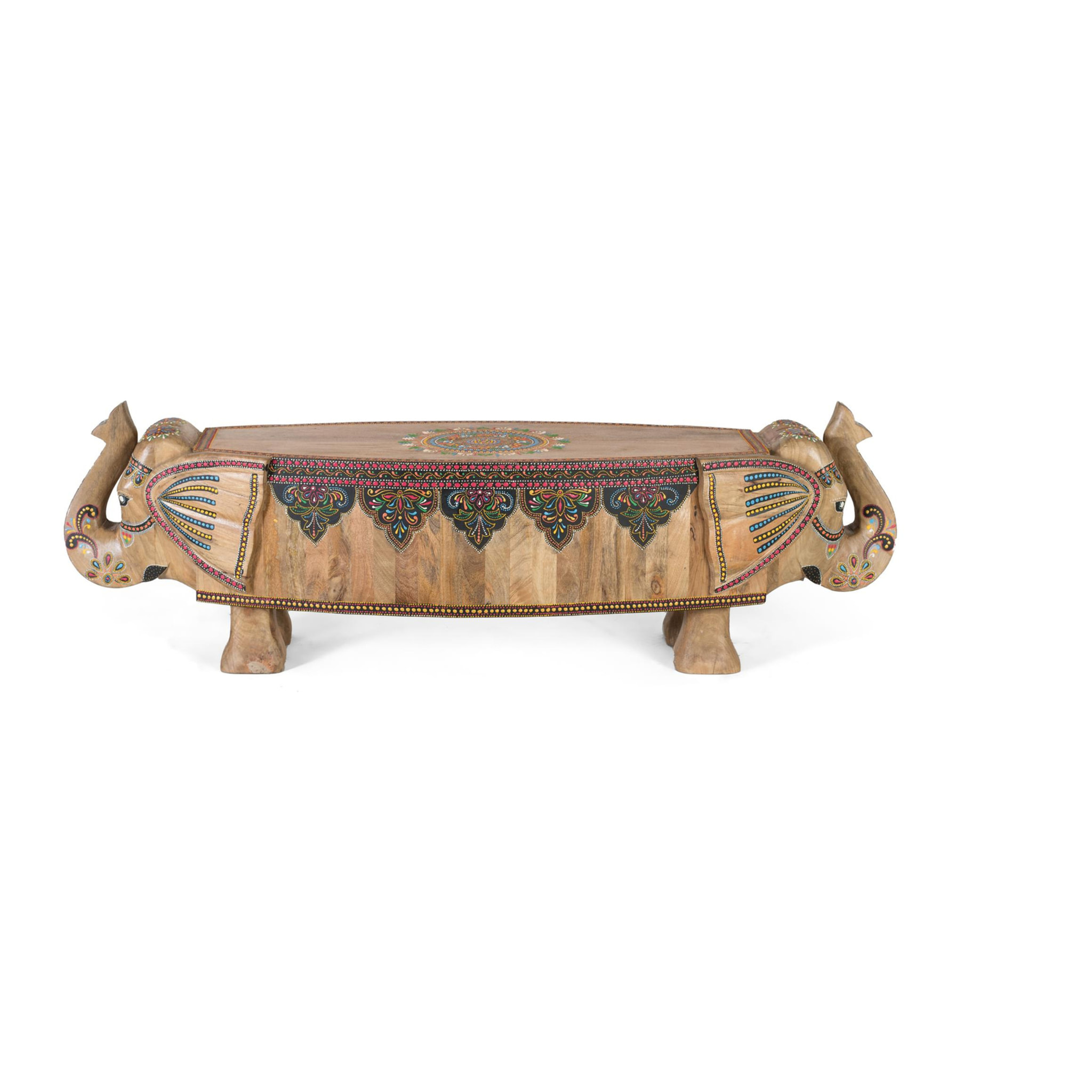Banco de Madera de Mango 157 Cm Estilo Artesanal Étnico