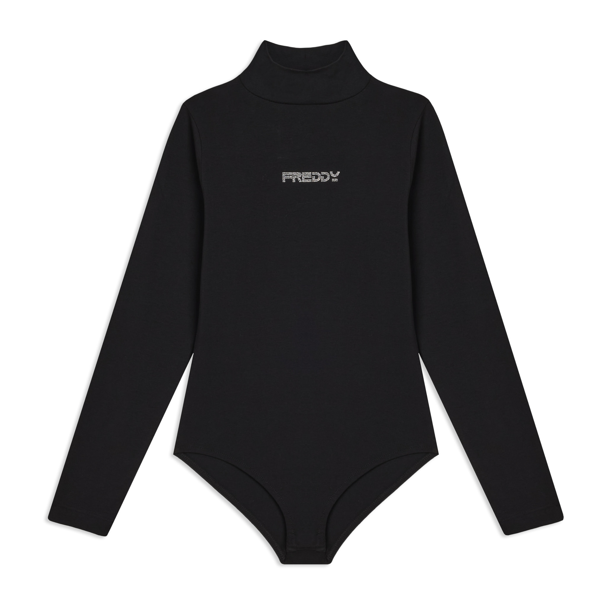 Body Junior a lupetto con logo FREDDY in strass