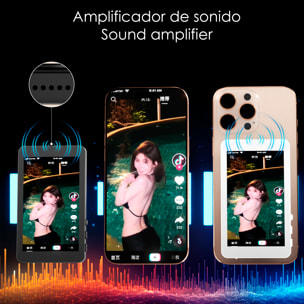 Schermo selfie magnetico wireless da 4" con batteria ricaricabile, duplicazione dello schermo 2.4G/5G a bassa latenza, zoom 10X e audio. Compatibile con iOS e Android.
