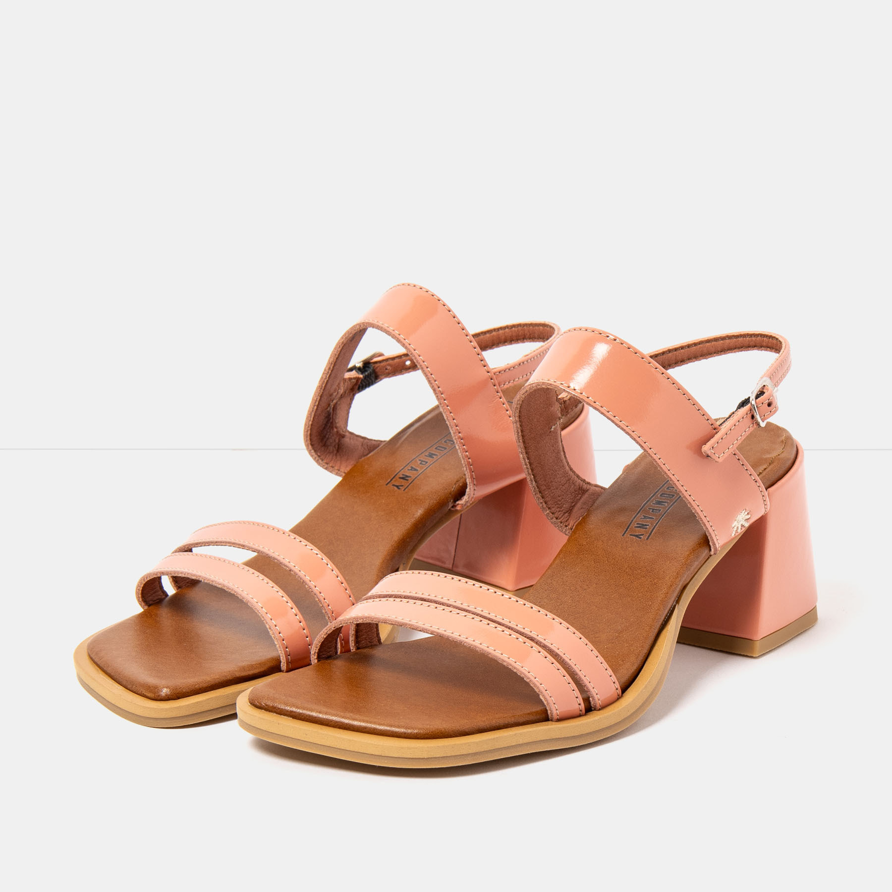 Sandalias con tacón 2010 NAPPA SHINNY FLAMINGO / VERONA color Flamingo