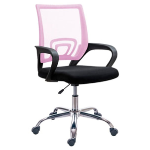 Silla de oficina Vita Negro - Rosa Vita